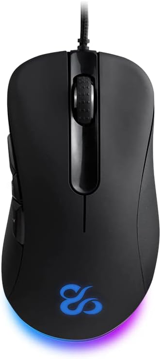 NEWSKILL Atreo Professional Gaming Maus, kabelgebunden, anpassbare RGB-Beleuchtung, optischer Sensor