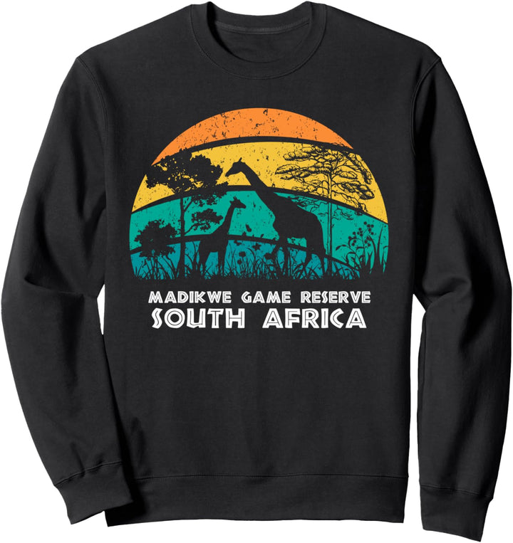 Vintage Retro Madikwe Game Reserve, Südafrika Afrika Safari Sweatshirt