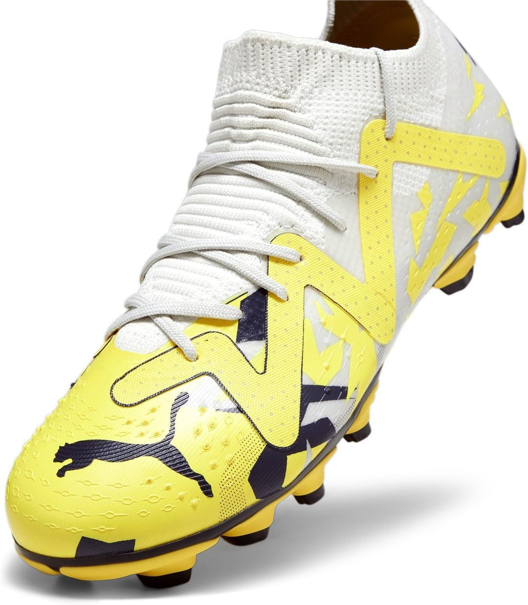 PUMA Unisex Kinder Future Match Fg/Ag Jr Fussballschuh, 32 EU Mehrfarbig Sedate Gray Asphalt Yellow