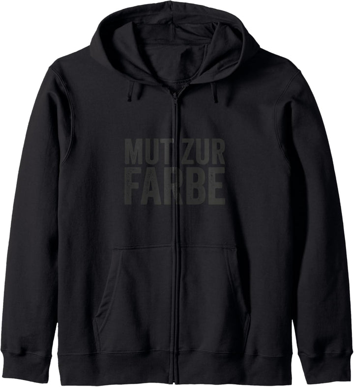 Mut Zur Farbe Kapuzenjacke