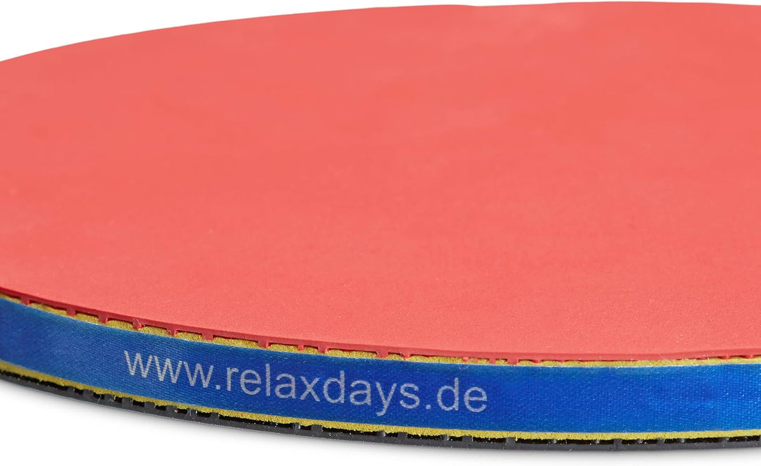 Relaxdays Tischtennis-Set Tasche, 2 Holzkellen, 3 Tischtennisbälle, Ping Pong Netz HxBxT: ca. 14 x 1