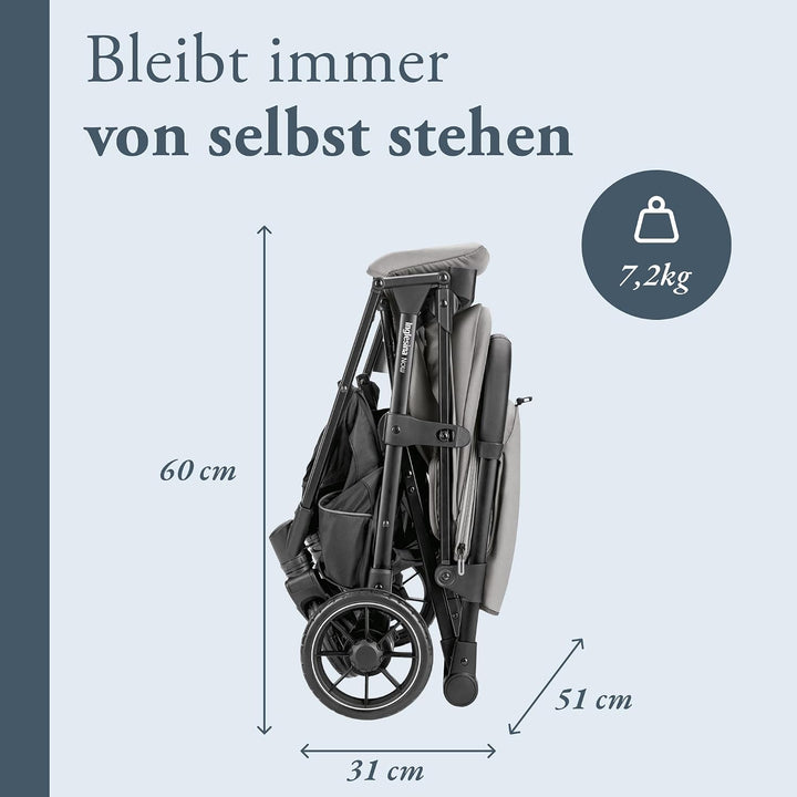 Inglesina NOW Kompakter Buggy Leicht 7,2 kg, Automatisches One-Touch-Faltsystem, Rückenlehne bis 170