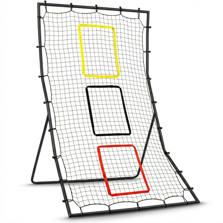 GarveeHome Baseball &amp; Softball Rebounder Netz 180x120cm– 3 Zielzonen Für Pitchen &amp; Fielding, Ohne Fä
