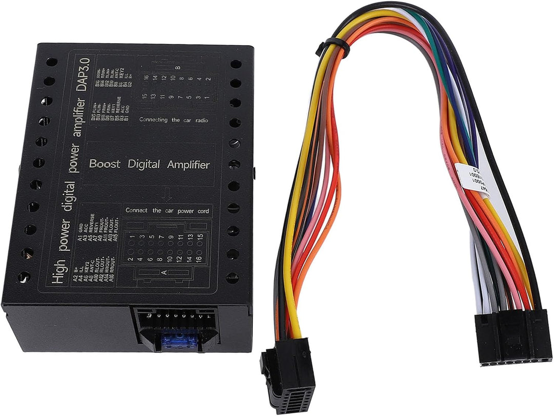 Keenso Auto-Digital-Soundprozessor-Verstärker, DC12V Auto-Verstärker 2/4 Ohm Stabile Klasse AB Auto-