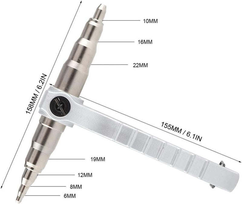 Rohrerweiterer Manuelles Werkzeug Kupferrohrerweiterer Expanderrohre aus Edelstahl Verschiedene Rohr
