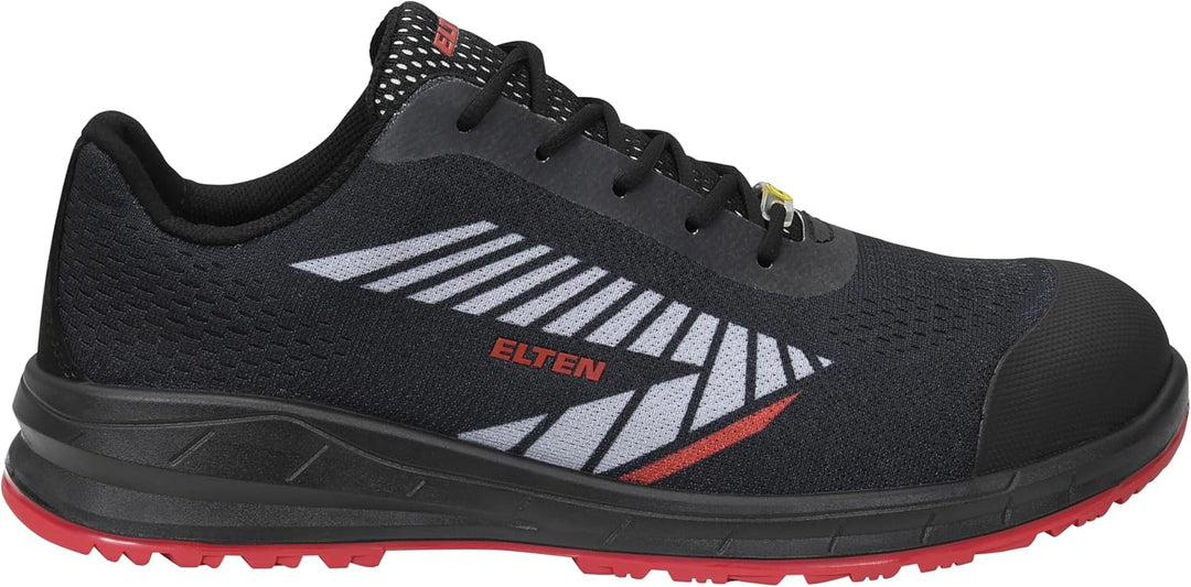 ELTEN Sicherheitsschuhe Larkin XXSports Black-Grey Low ESD S1P, Damen und Herren, Textil, Stahlkappe