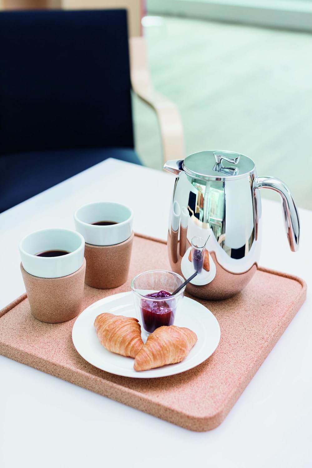 Bodum columbia Kaffeebereiter (Doppelwandig, Edelstahl, Spülmaschinengeeignet, 0,5 liters) glänzend,
