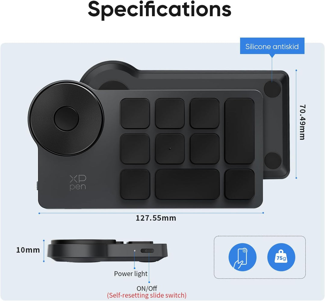 XPPen ACK05 Fernbedienung Tastatur fur Grafiktablett