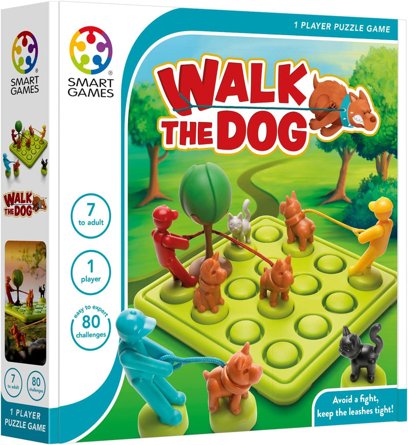 smart games - Walk The Dog, Puzzle Game with 80 Challenges, 7+ Years