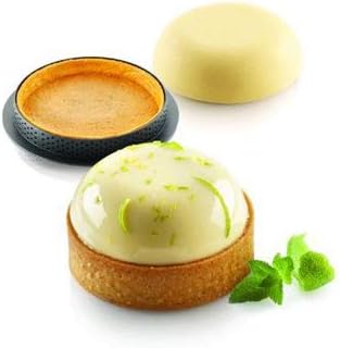SILIKOMART - KIT TARTE RING PALET ¿70 MM - SET STAMPO IN SILICONE ¿64 H 18 MM + 8 ANELLI