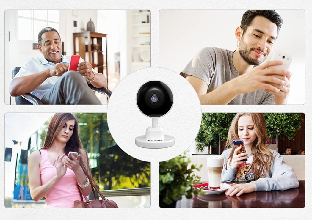 SriItalia ONVIF Kamera, kabellos, Bewegungssensor, WLAN, unterstützt Micro-SD bis 128 GB