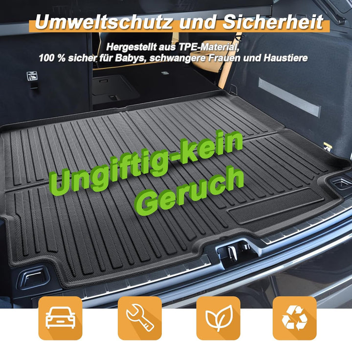 ECOZEN kofferraumwanne für Volvo XC60 2018-2026 TPE Allwetter Kofferraumwanne Original 3D-Scan 3-lag