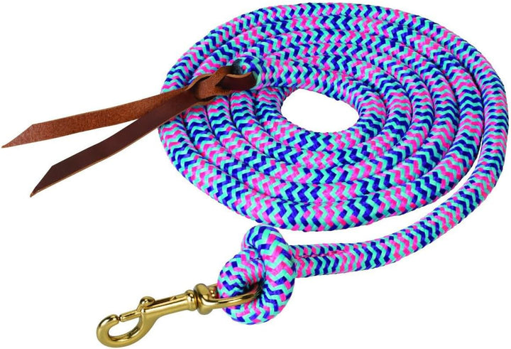 Weaver Leather Rough Out geöltes Brustkragen, Unisex-Erwachsene, Poly Cowboy Lead with Snap, 5/8" x