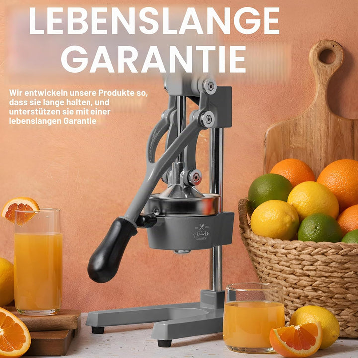 Zulay Kitchen Orangensaftpresse aus Gusseisen, robust, leicht zu reinigen, professionelle Zitruspres