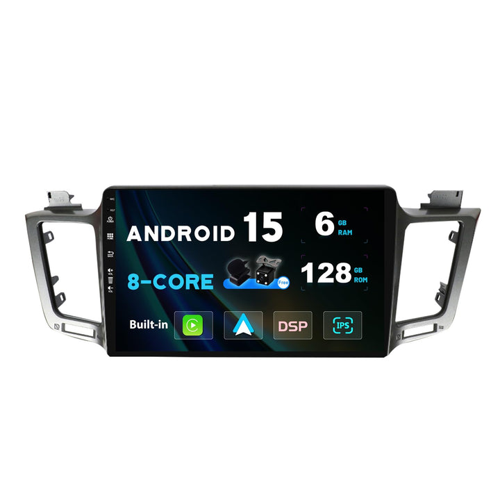 SXAUTO Android 12 - [6G+128G] - IPS Autoradio Passt für Toyota RAV4 (2013-2018) - Eingebaut Wireless