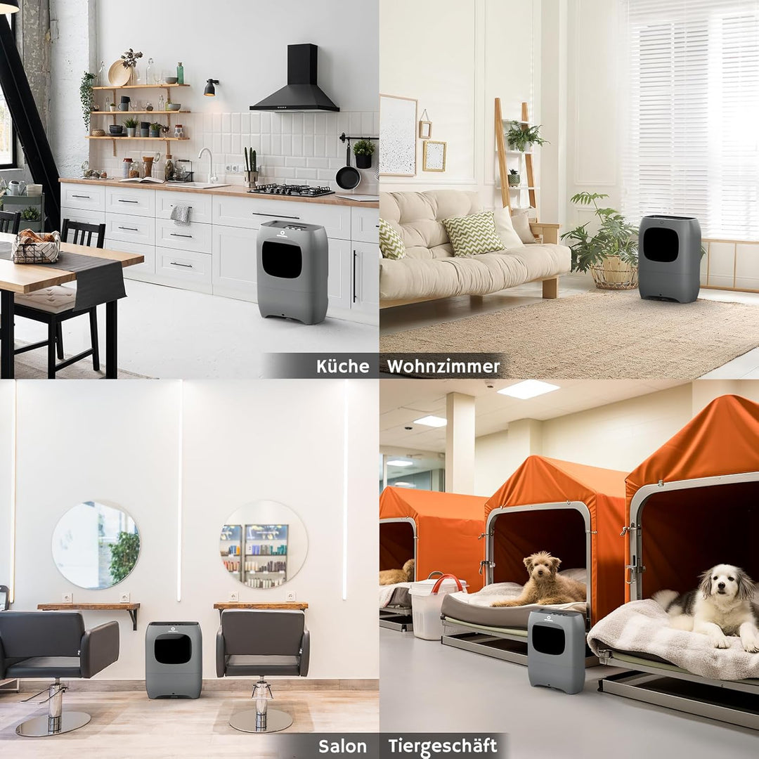 AIRTHEREAL T1 Berührungslose Saugkehrschaufel & Elektrische Kehrbesen Haarsauger – Automatisch per I
