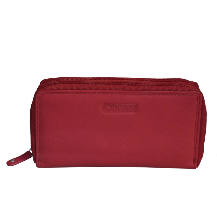 flevado XL Portemonnaie Grosse Damen Wild Leder Geldbörse mit viel Stauraum und Platz für 29 Karten