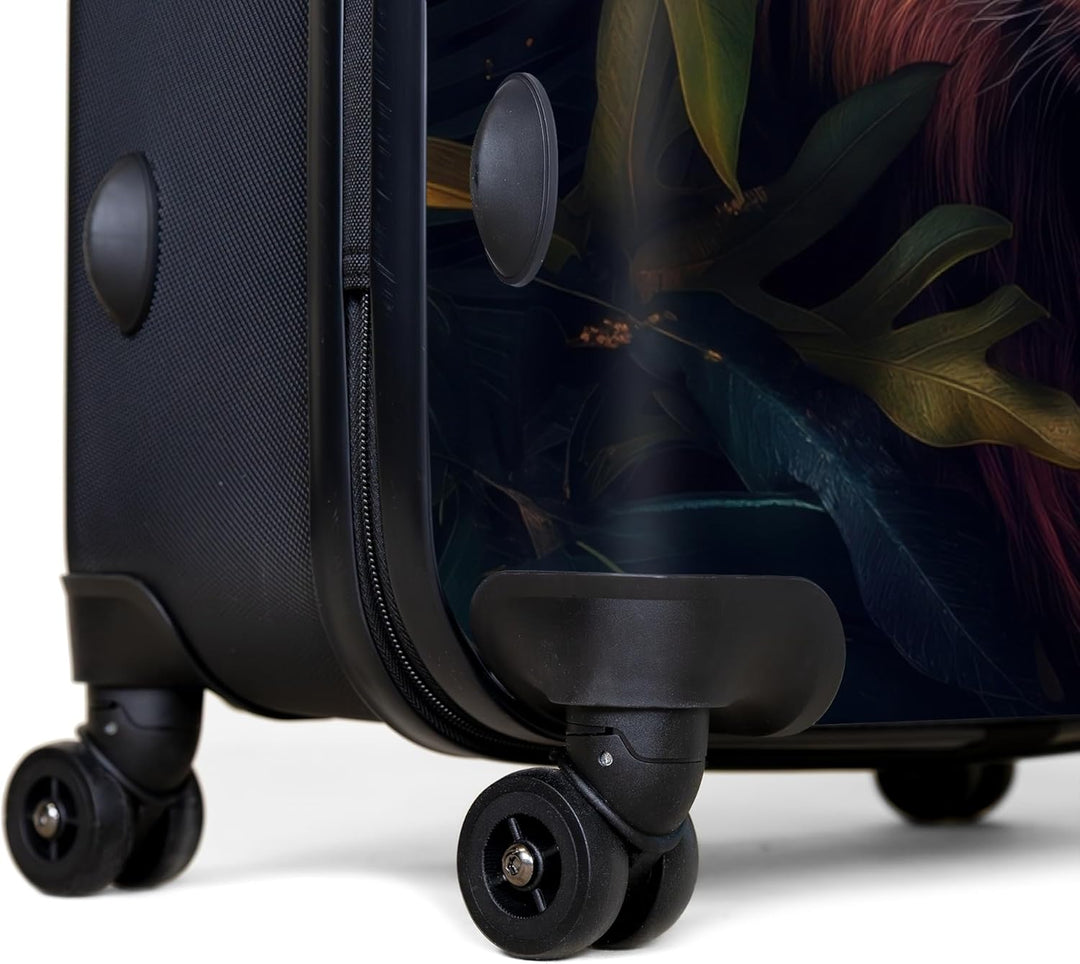 NoBoringSuitcases.com® Koffer XL Gross 77x51.5x28 cm Hartschale Reisekoffer 4 Rollen Leicht Koffer T