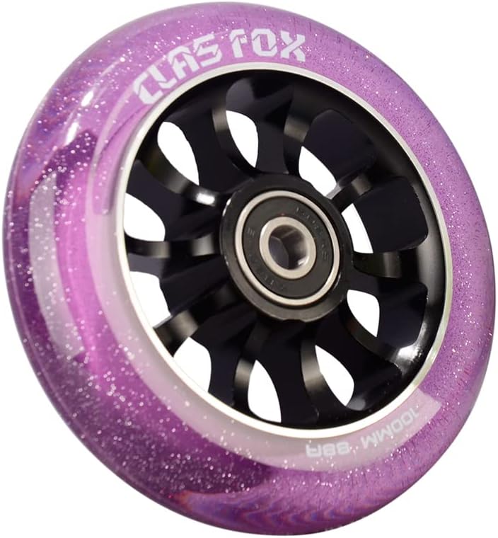 CLAS FOX Pro Stunt Scooter Rollen Roller Räder Wheels 100mm EIN Paar mit ABEC-9 Kugellager CNC Metal