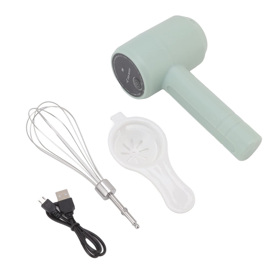TOPINCN Elektrischer Handmixer Automatischer Wiederaufladbarer Tragbarer Kabelloser USB-Handmixer Zu