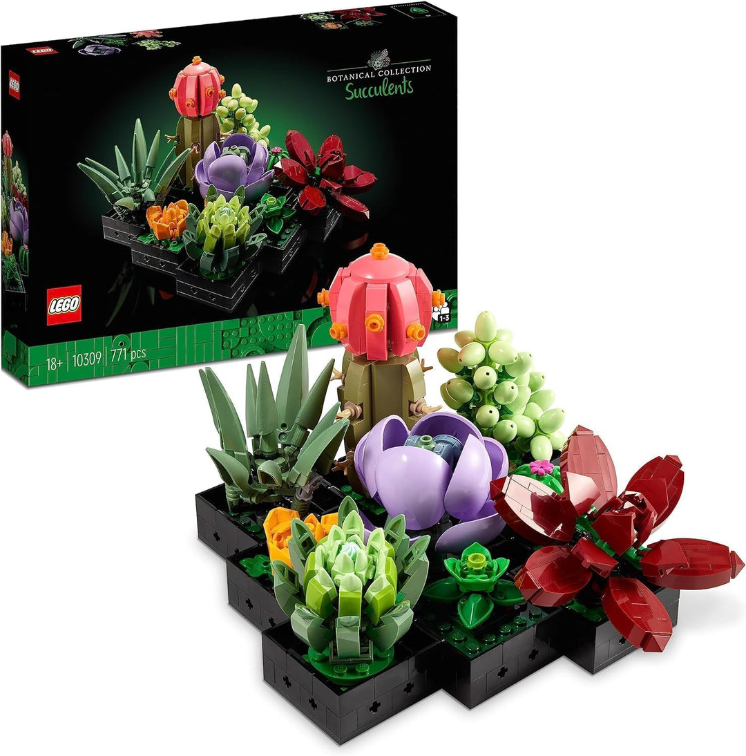 LEGO 10309 Icons Sukkulenten Botanical Collection Set für Erwachsene zum Basteln von Zimmerdeko mit