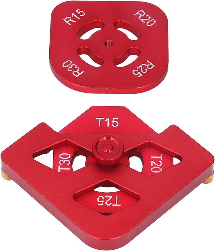 Frässchablone aus Aluminiumlegierung, Runde Ecke, Radius, Jig-Werkzeug-Set, Holzbearbeitungs-Fase, F