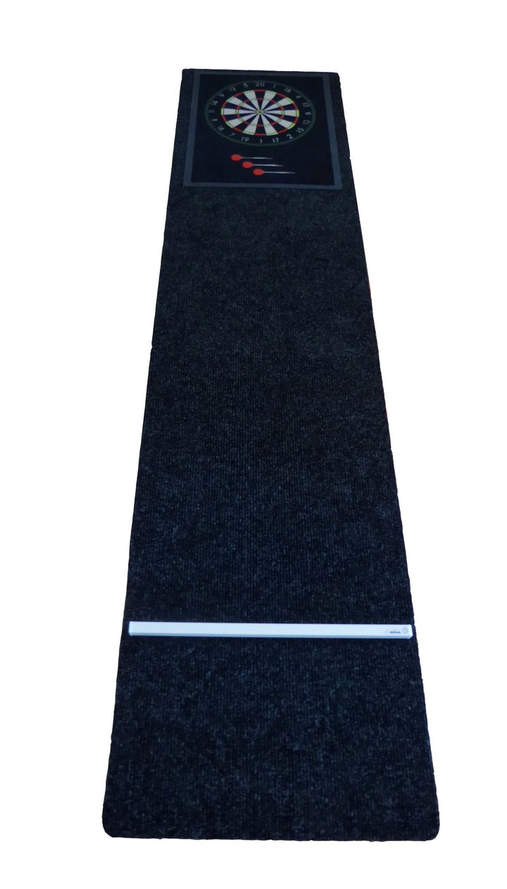 Dartteppich Darts Teppich Dartmatte für Steeldart + Klett Oche + Bouncer Schutz