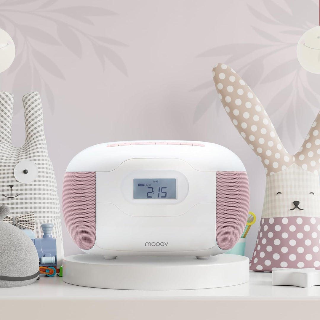CD Player Radio Eden Bluetooth, MP3 mit USB-Anschluss, Micro-SD-Karte - Rosa - Metronic 477185