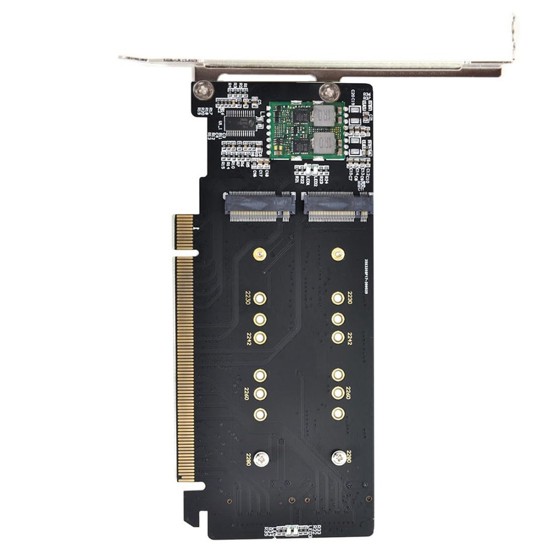 CY M.2 NVME Gen 3.0 Adapter Dual 2X NVME M.2 AHCI zu PCIE Express 3.0 Gen3 X8 X16 RAID-Kartenadapter