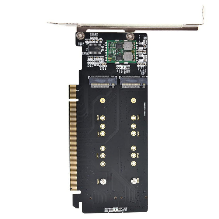 CY M.2 NVME Gen 3.0 Adapter Dual 2X NVME M.2 AHCI zu PCIE Express 3.0 Gen3 X8 X16 RAID-Kartenadapter