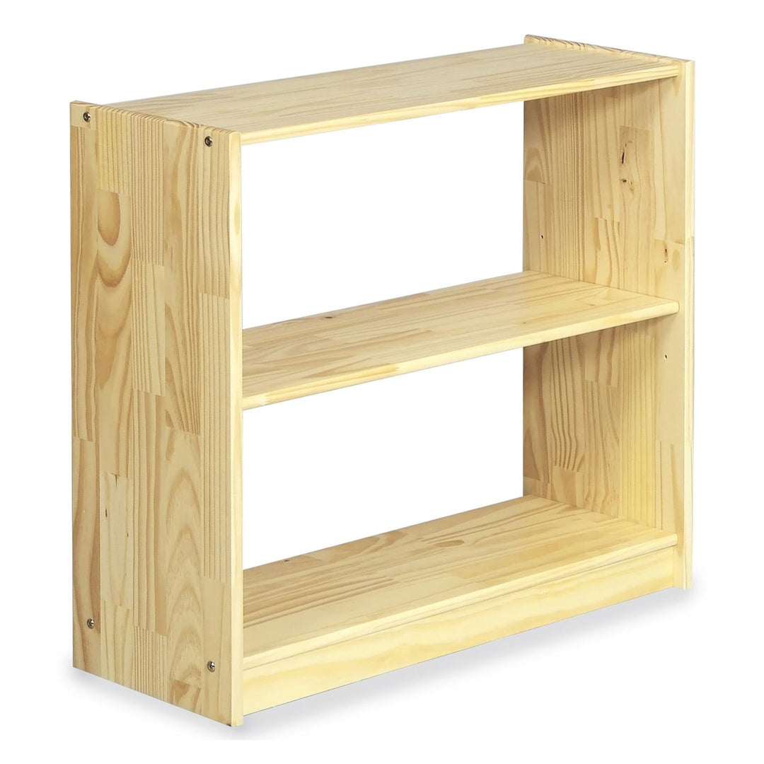 IDIMEX Standregal mit 3 Böden, praktisches Bücherregal aus massiver Kiefer in Natur, Schlichtes Büro