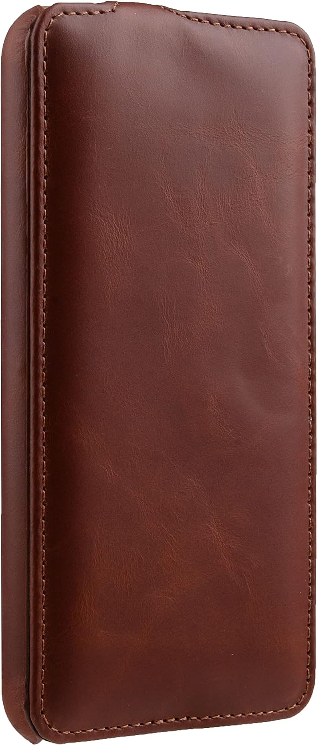 STILGUT UltraSlim kompatibel mit Samsung Galaxy S23 Plus Hülle - Samsung S23 Plus Flip Case aus Lede