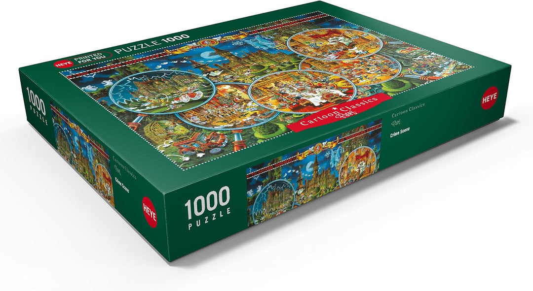 Crime Scene - Michael Ryba - Cartoon Classics - Premium 1000 Teile Puzzle - MyPuzzle Sonderkollektio
