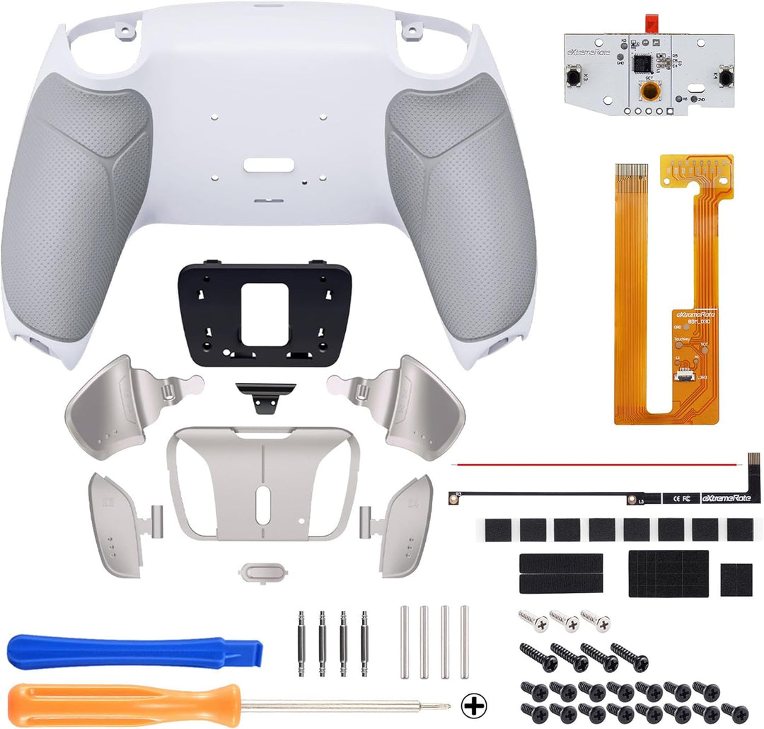 eXtremeRate Programmierbar RISE4 Remap Kit für ps5 Controller BDM-030/040,Real Metal Buttons(RMB) Re