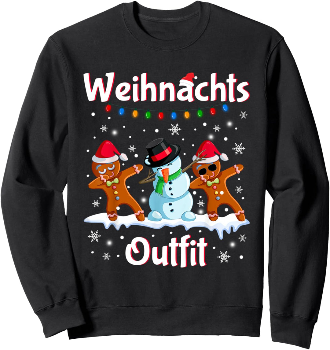 Weihnachtsoutfit Junge Mädchen Weihnachten Schneemann Sweatshirt