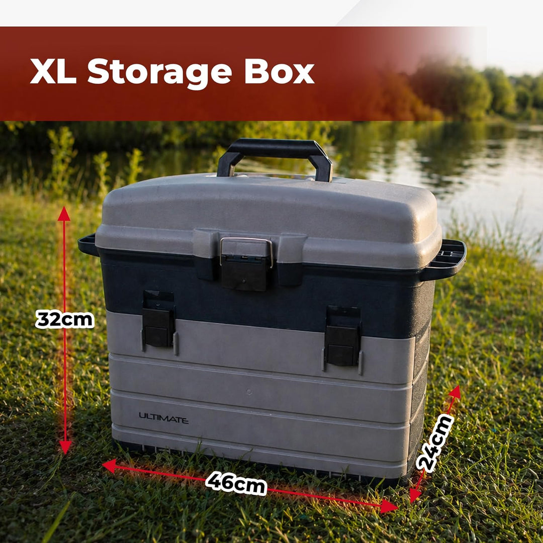 Ultimate XL Storage Box inkl. 3 Tackleboxen | Angelkoffer