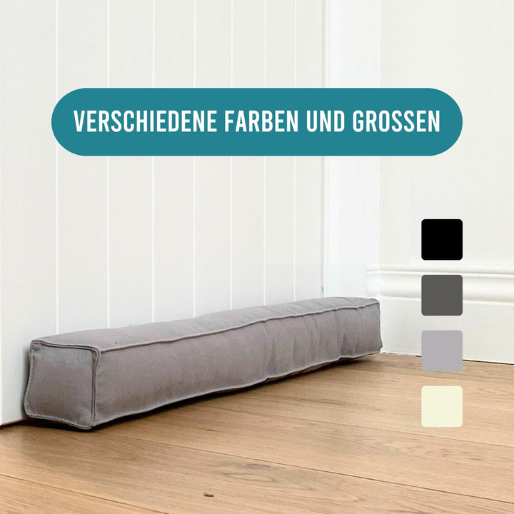 Rori Magnetischer Zugluftstopper für Türen 90cm - Türluftstopper für Schutz - Türbodendichtung Hellg