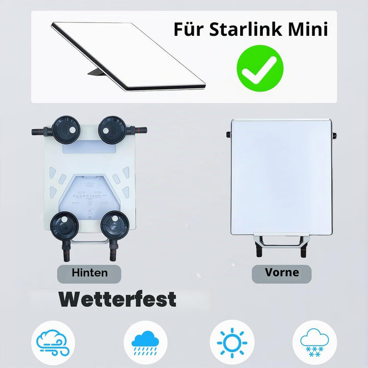 Metallstarke Pump-Saugnapfhalterung, kompatibel mit Starlink Mini – Hochleistungs-Saugnapf für die M