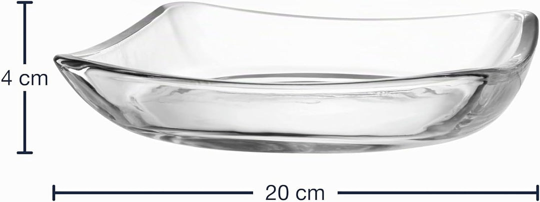 LEONARDO HOME Piazza Teller, 1 Stück, spülmaschinenfester Teller, moderner Servierteller aus Glas, G