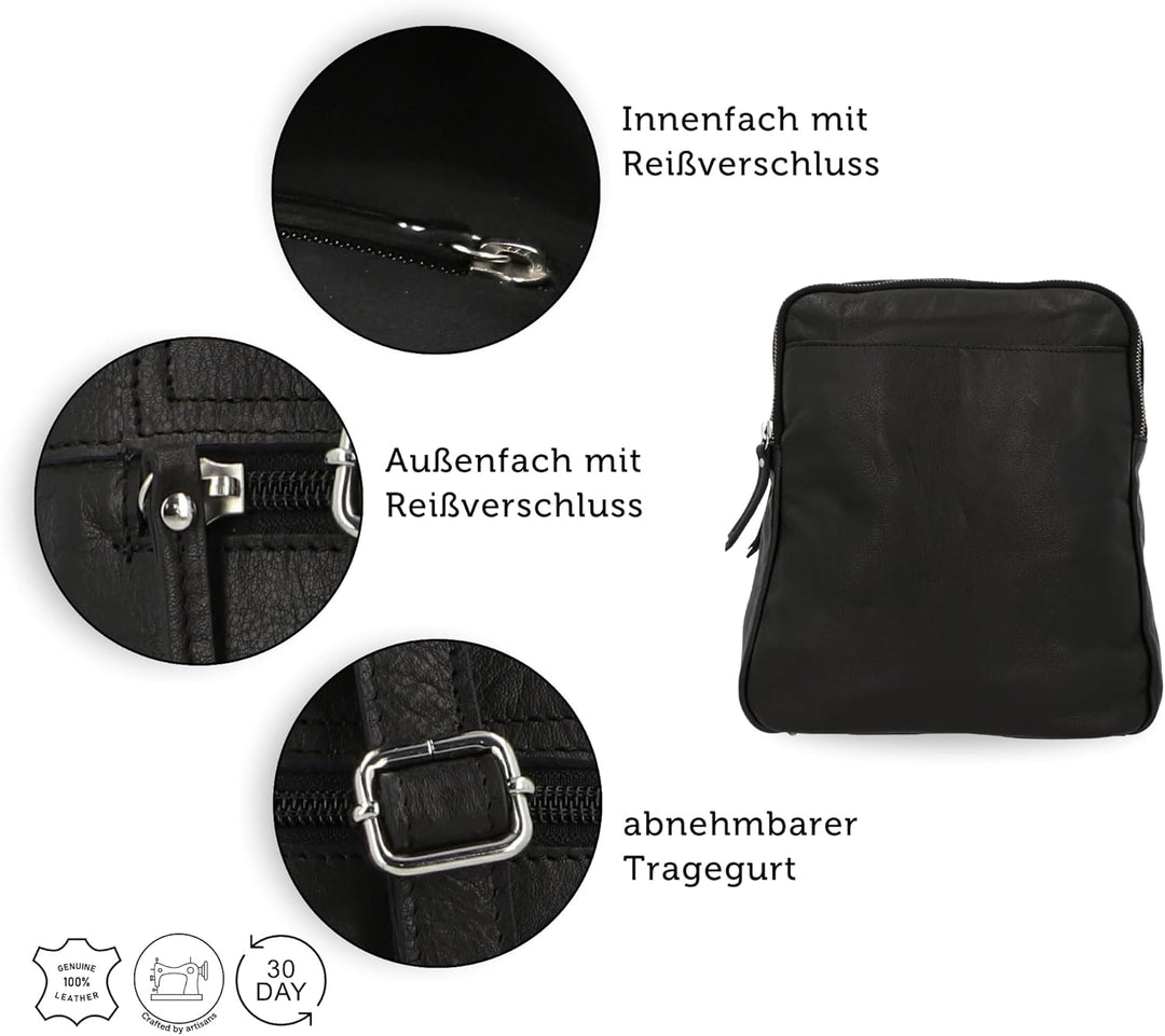 Gusti Rucksack Leder - Kelly Cityrucksack Lederrucksack Daypack Tagesrucksack Minirucksack klein Dam