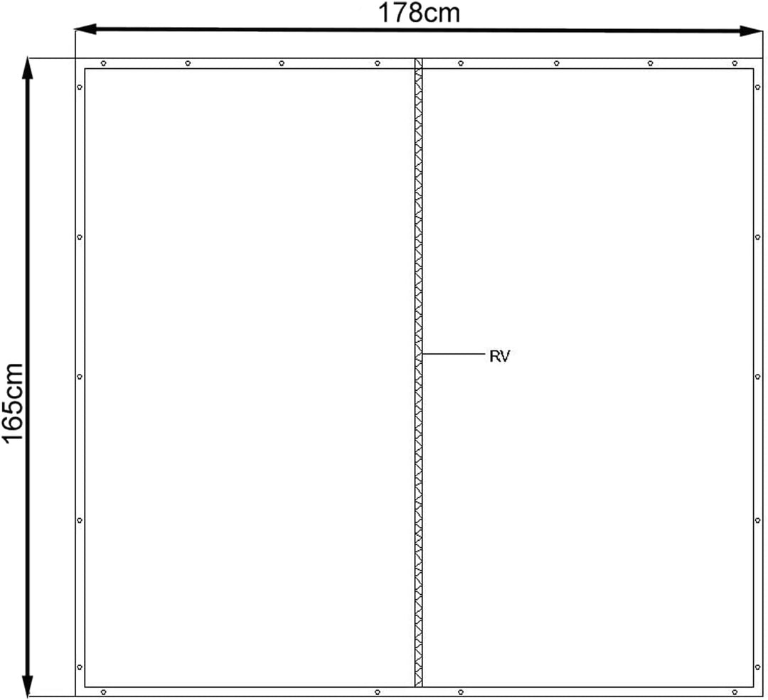 QUICK STAR Wetterschutzwand PVC transparent 174x162cm für Kaminholzunterstand XXL 185x70x185cm