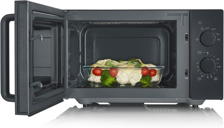 Severin Severin S-Wave Mikrowelle mit flachem Glasboden, ca. 25L, 6 Automatikprogramme bis 900W, ide
