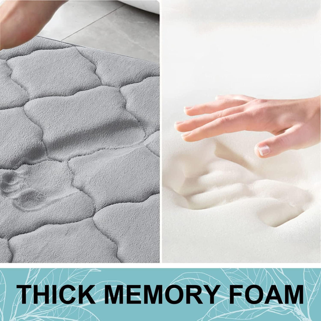 Homaxy Memory Foam Badezimmerteppich rutschfest Badematte Weich Badteppich Saugfähige Badvorleger Wa