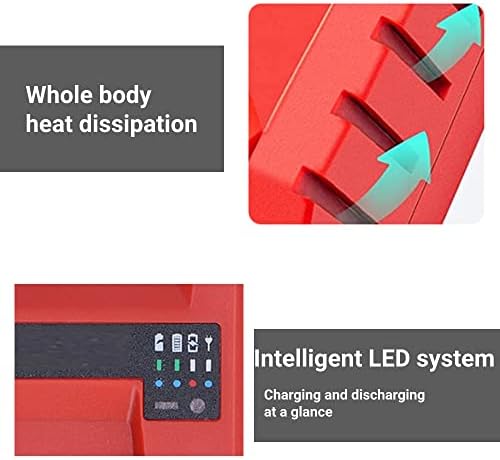 Akkuladegerät 100‑240V Akkuladegerät Tragbares Ersatzladegerät Elektrowerkzeugzubehör für Hilti 12V