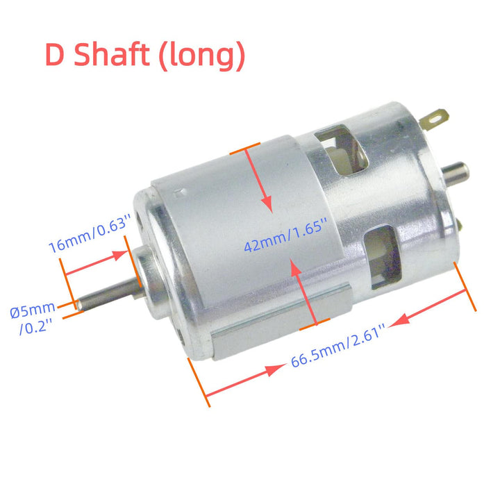 CHANCS Electric Power Tool Mikromotor 775 12V/24V 4500RPM 9000RPM DC Mini-Getriebemotor mit PWM für