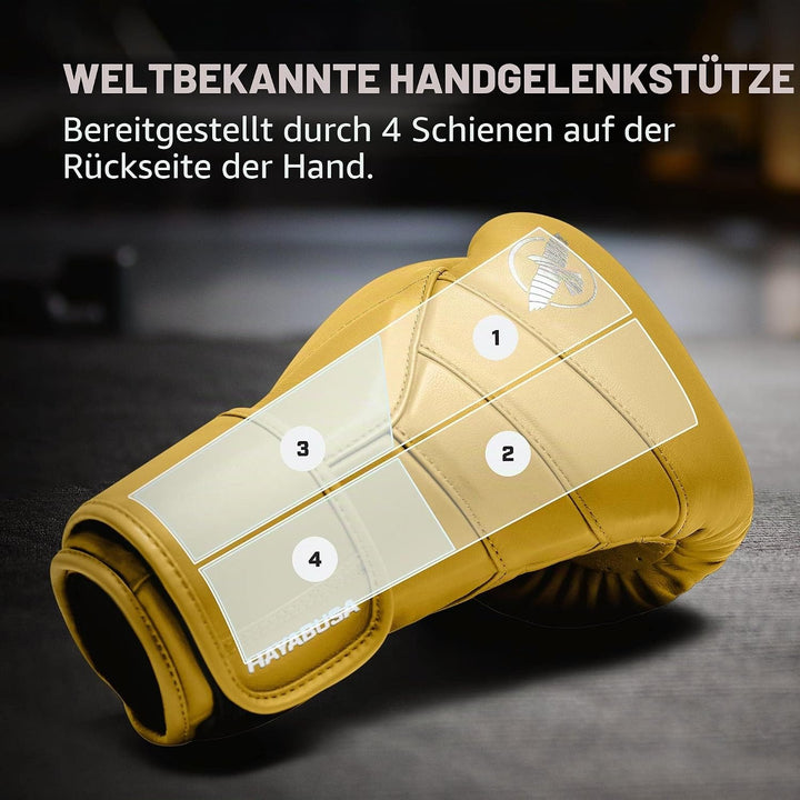 Hayabusa T3 Kanpeki Bokshandschoenen 12oz Tigergelb, 12oz Tigergelb