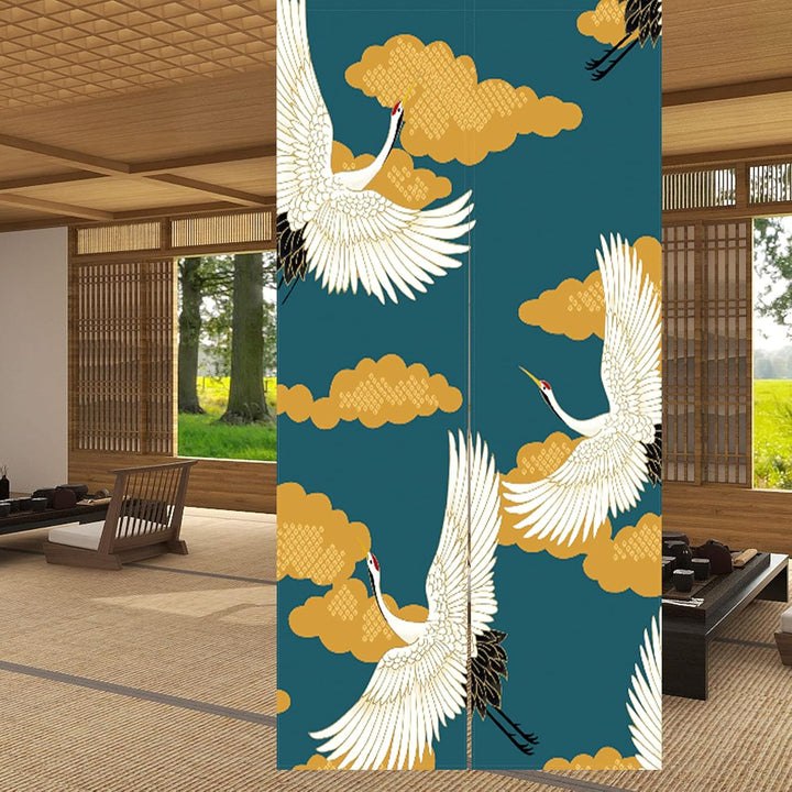 LIGICKY Japanischer Stil Dick Noren Lang Vorhang TürVorhang Raumteiler Tapisserie für die Heimtextil