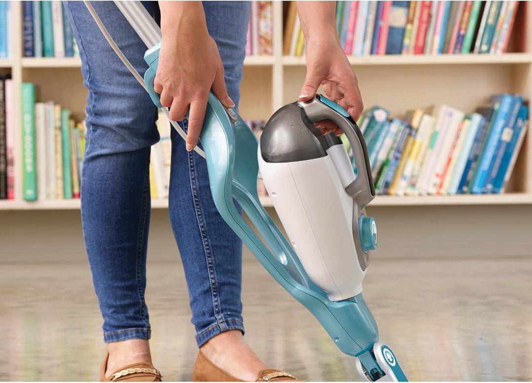 Black+Decker 2-in-1 Dampfbesen/Dampfreiniger Steam-mop BHSM1610DSM (1600 Watt, mit SteaMitt Dampfhan