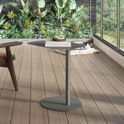 [en.casa] Beistelltisch Nastätten Gartentisch Couchtisch mit Metallgestell Sofatisch modernes Design