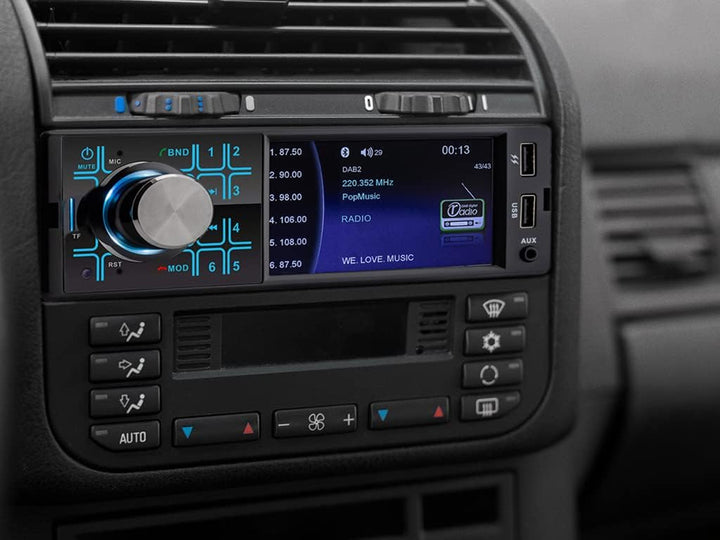Caliber Autoradio - Auto Radio mit Bluetooth - Aux In - DAB - DAB Plus - FM - SD - USB - 4 Zoll Anze